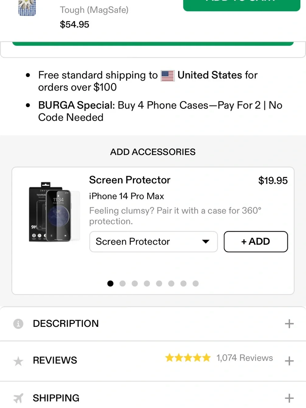 Burga Blue Gingham Oyster & Lemon iPhone Case. iPhone 14 Pro Case 🌊